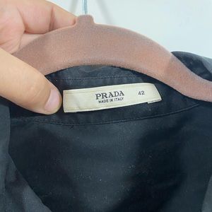 Prada Black Button Down Top